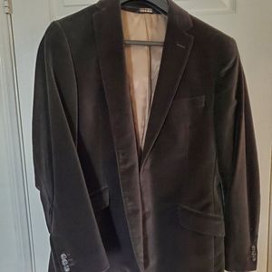 Dark Brown Velvet Blazer